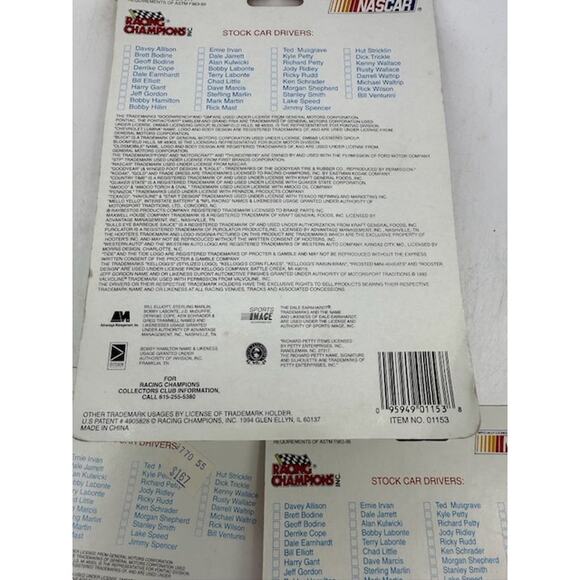 NEW Racing Champions STOCKCAR 1994 Edition NASCAR 1:64 Scale Diecasts - 3 Pieces - Picture 7 of 7